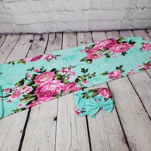 Galabloomer Newborn Swaddling Blanket and Headband